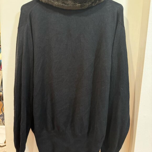 Vintage Deane & White Cardigan Sweater with Faux Fur Trim – Size 1X - Picture 7 of 7